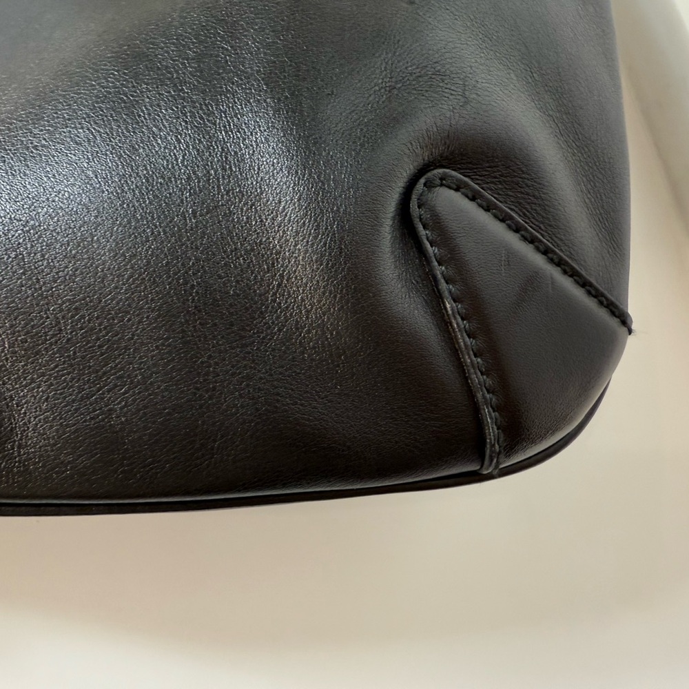 Gucci horsebit Black Leather Creole Shoulder Bag - Picture 8 of 14